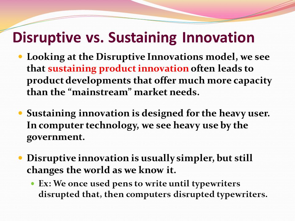 Discontinuous innovation and the new product